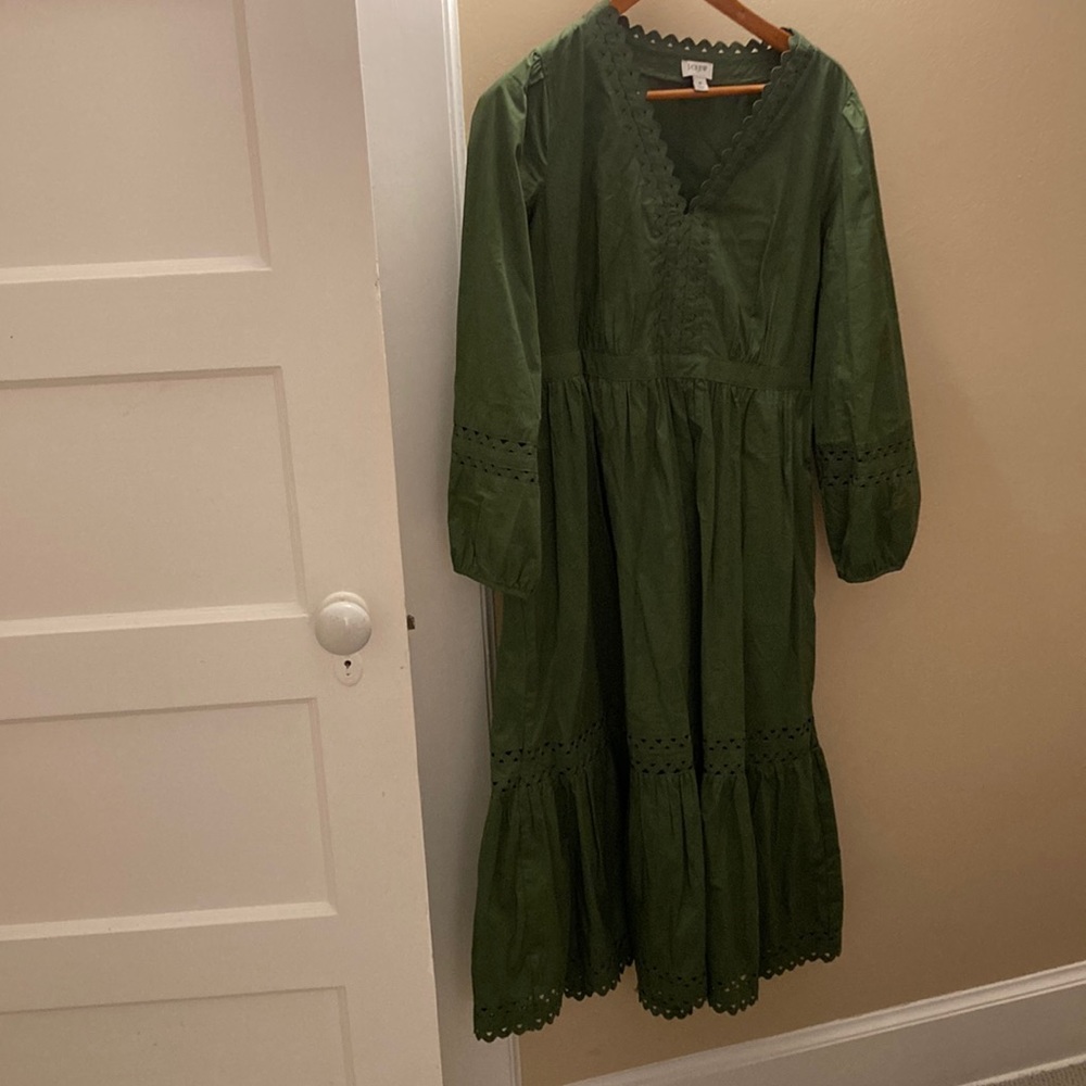 Rick rack trim midi dress
